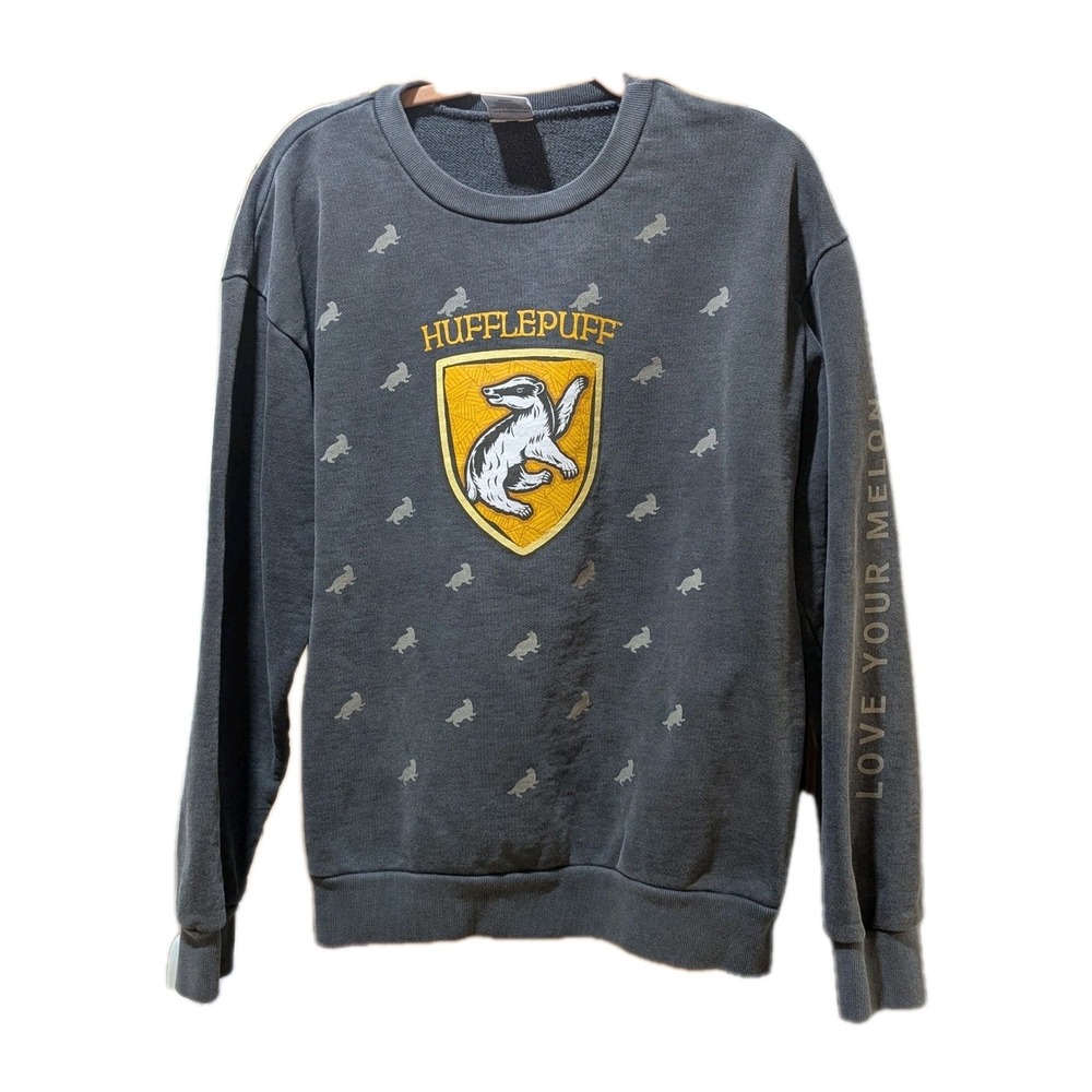 Harry Potter Hufflepuff‎ Badger Sweatshirt Thick Badger Love Your Melon Cotton M